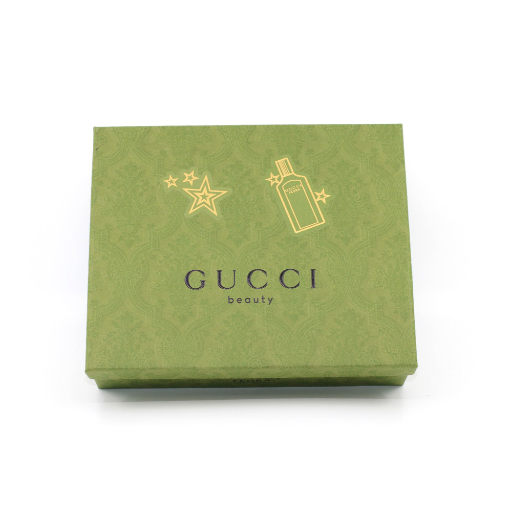 Authentic GUCCI BEAUTY Flora Perfume Empty Gift Storage Box 9”x 7.5”x 2.5” Green